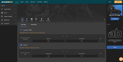 arcanebet esports